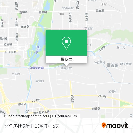 张各庄村综治中心(东门)地图