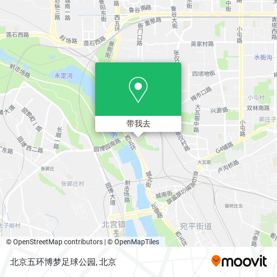 北京五环博梦足球公园地图