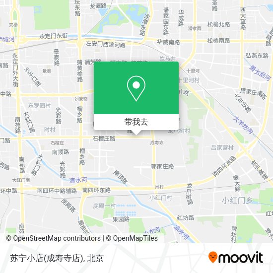 苏宁小店(成寿寺店)地图