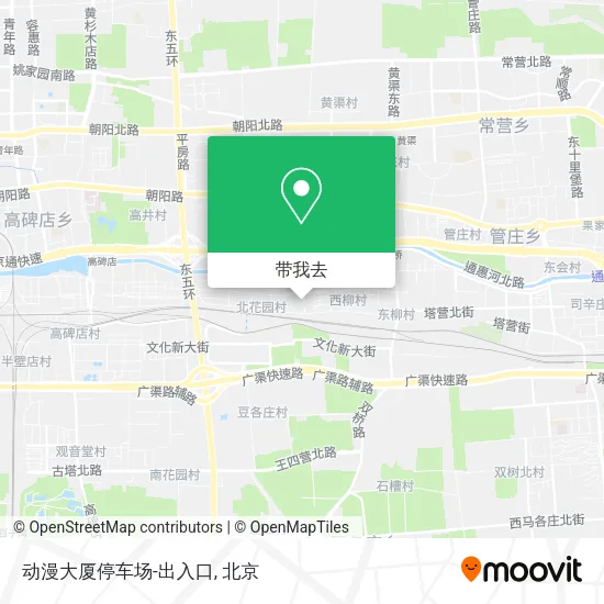 动漫大厦停车场-出入口地图