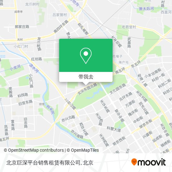 北京巨深平台销售租赁有限公司地图