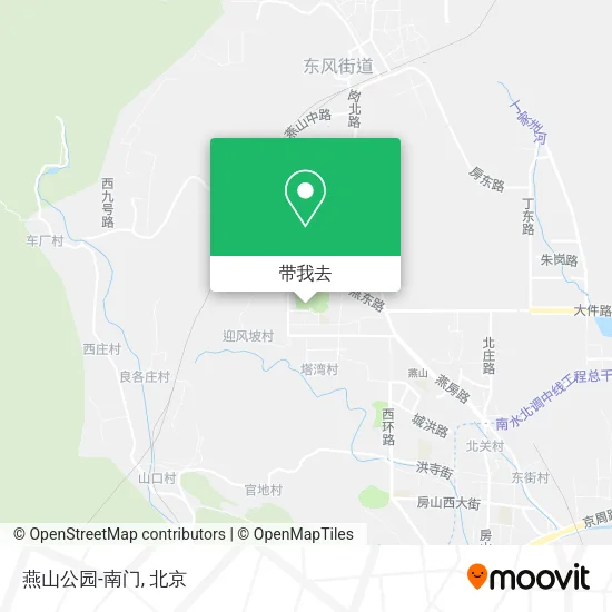 燕山公园-南门地图