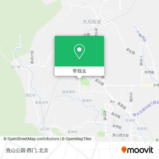 燕山公园-西门地图