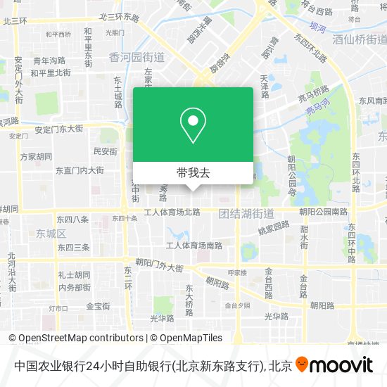 中国农业银行24小时自助银行(北京新东路支行)地图