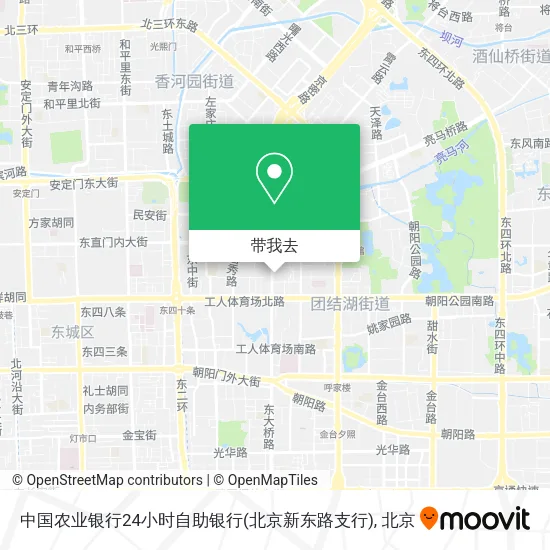 中国农业银行24小时自助银行(北京新东路支行)地图