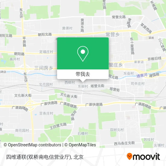 四维通联(双桥南电信营业厅)地图