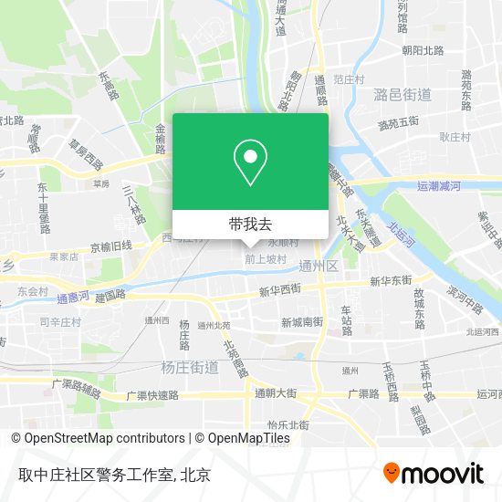取中庄社区警务工作室地图