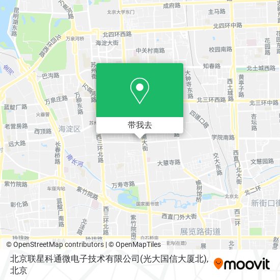 北京联星科通微电子技术有限公司(光大国信大厦北)地图