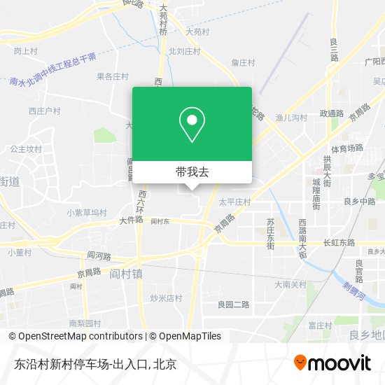 东沿村新村停车场-出入口地图