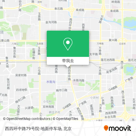 西四环中路79号院-地面停车场地图