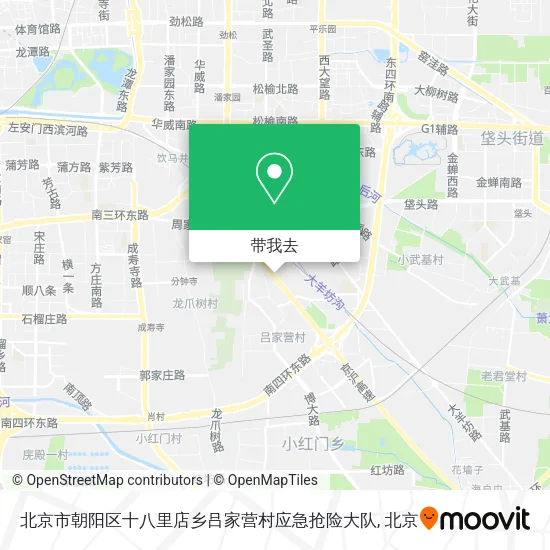 北京市朝阳区十八里店乡吕家营村应急抢险大队地图