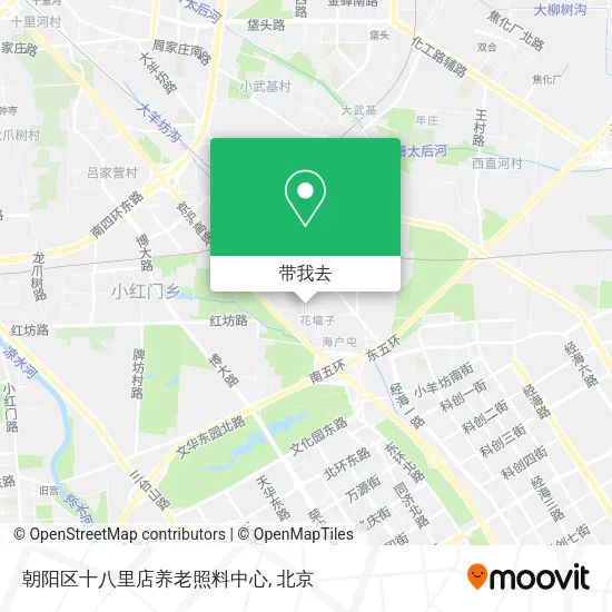 朝阳区十八里店养老照料中心地图