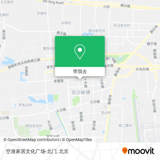 空港家居文化广场-北门地图