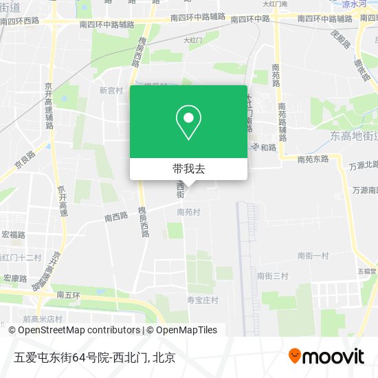 五爱屯东街64号院-西北门地图