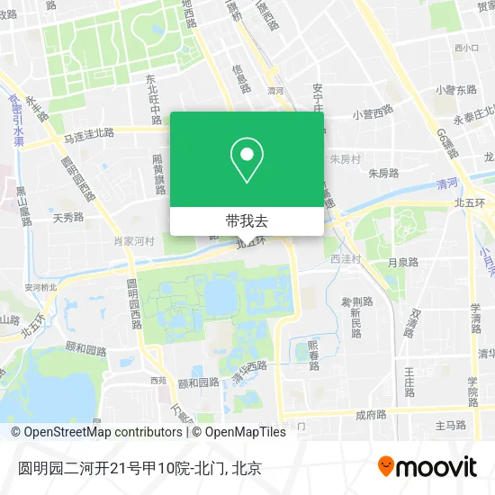 圆明园二河开21号甲10院-北门地图