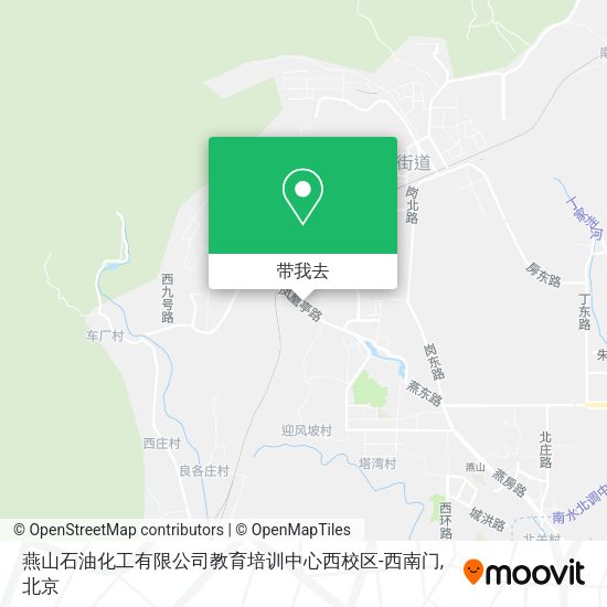 燕山石油化工有限公司教育培训中心西校区-西南门地图