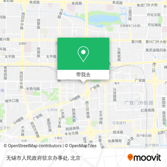 无锡市人民政府驻京办事处地图