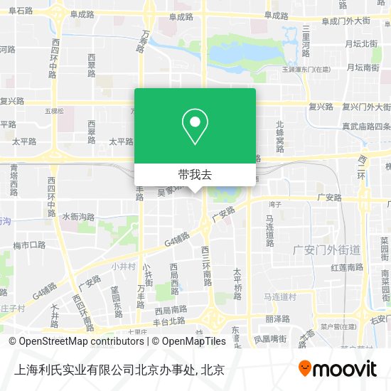 上海利氏实业有限公司北京办事处地图