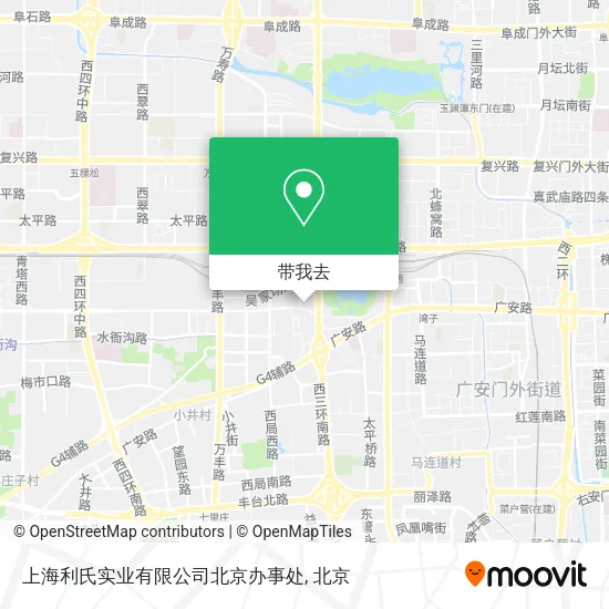 上海利氏实业有限公司北京办事处地图