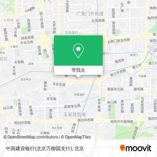 中国建设银行(北京万柳园支行)地图