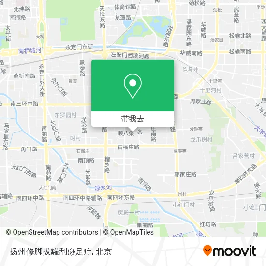 扬州修脚拔罐刮痧足疗地图