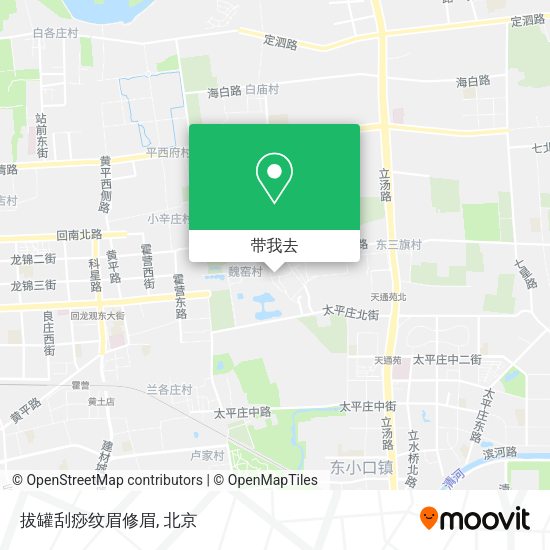 拔罐刮痧纹眉修眉地图