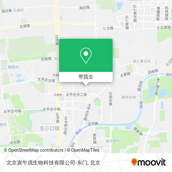 北京寅午戌生物科技有限公司-东门地图