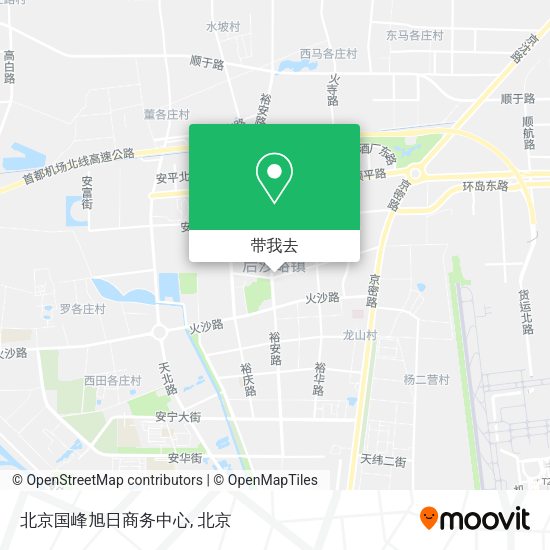 北京国峰旭日商务中心地图