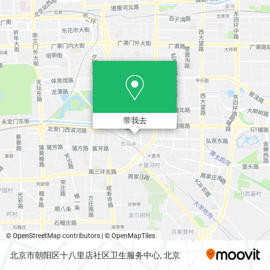 北京市朝阳区十八里店社区卫生服务中心地图