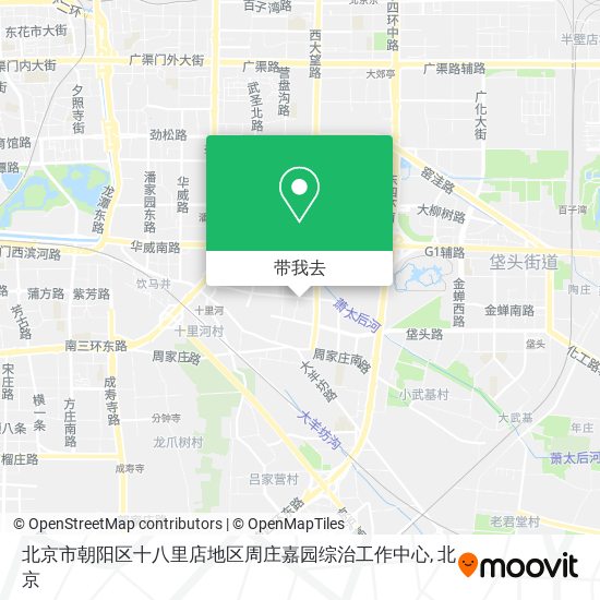 北京市朝阳区十八里店地区周庄嘉园综治工作中心地图