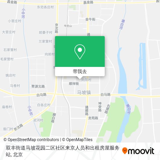 双丰街道马坡花园二区社区来京人员和出租房屋服务站地图