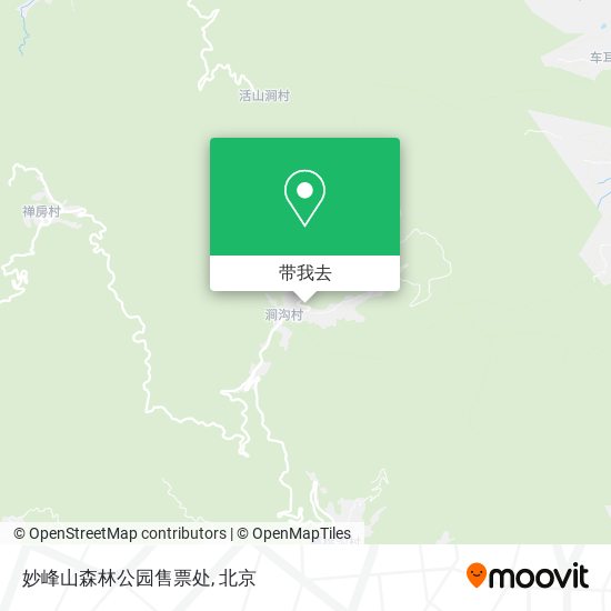妙峰山森林公园售票处地图
