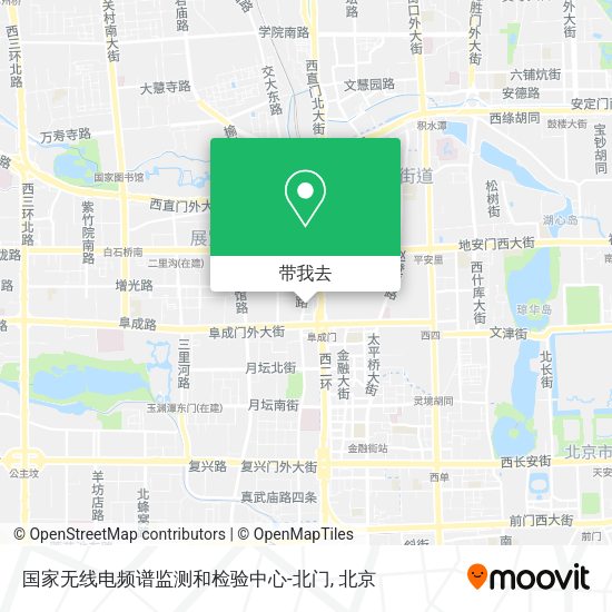 国家无线电频谱监测和检验中心-北门地图