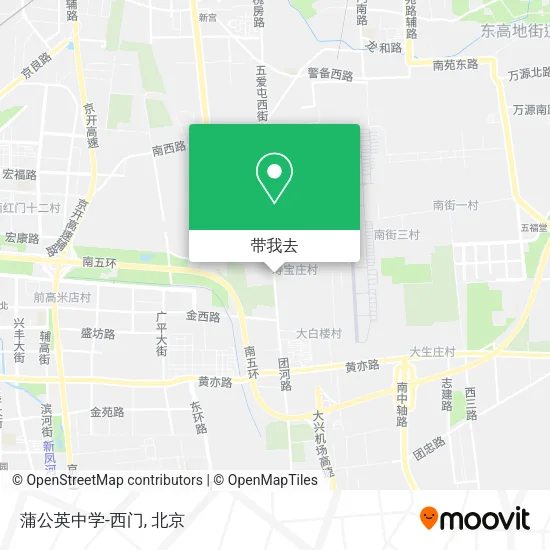 蒲公英中学-西门地图