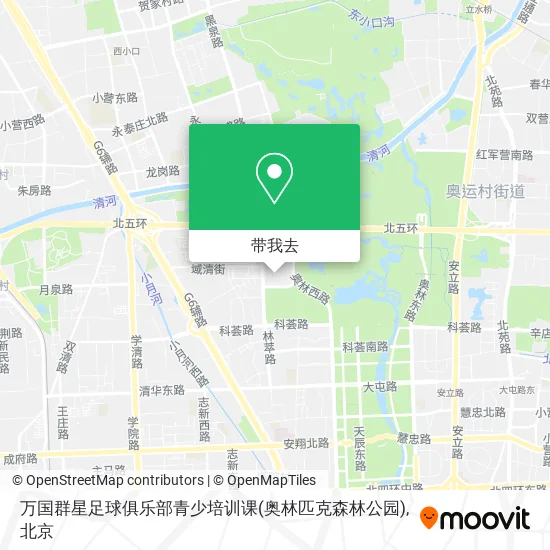 万国群星足球俱乐部青少培训课(奥林匹克森林公园)地图