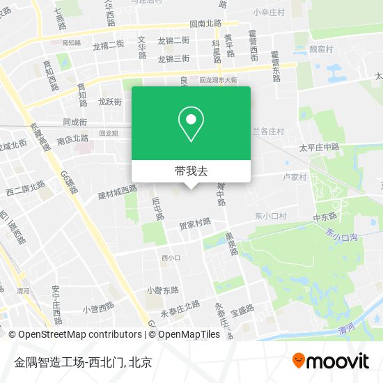 金隅智造工场-西北门地图