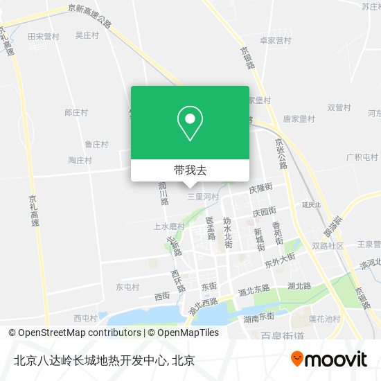 北京八达岭长城地热开发中心地图