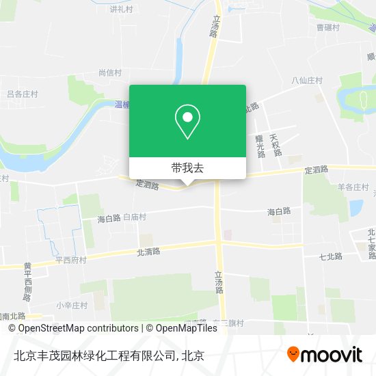 北京丰茂园林绿化工程有限公司地图