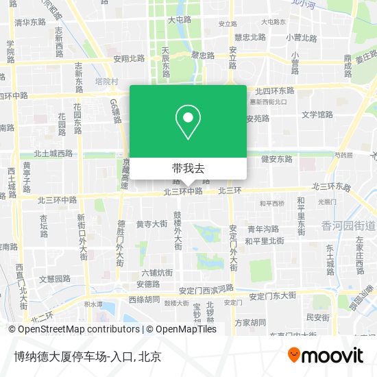 博纳德大厦停车场-入口地图