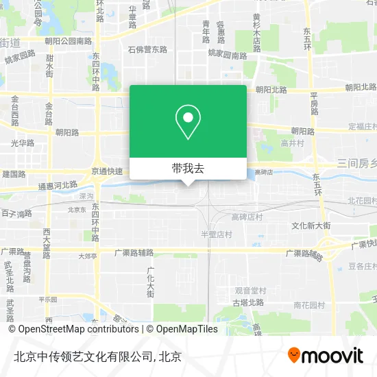 北京中传领艺文化有限公司地图