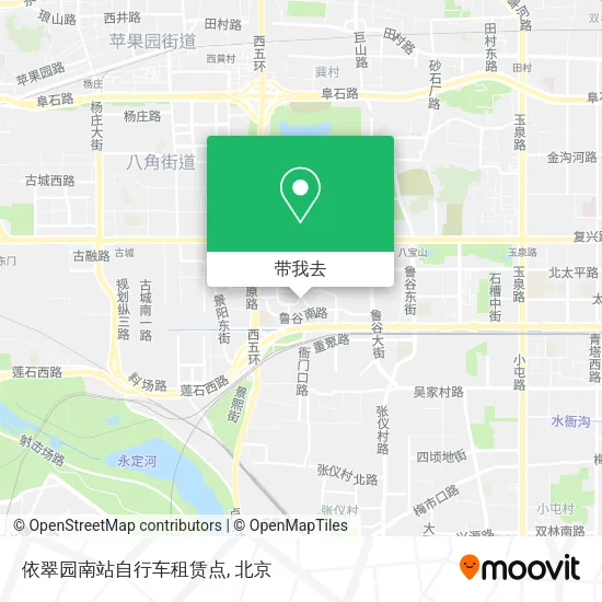 依翠园南站自行车租赁点地图