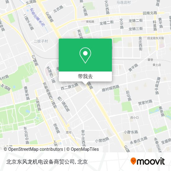 北京东风龙机电设备商贸公司地图
