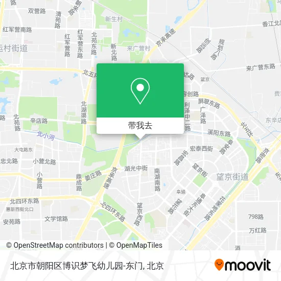 北京市朝阳区博识梦飞幼儿园-东门地图