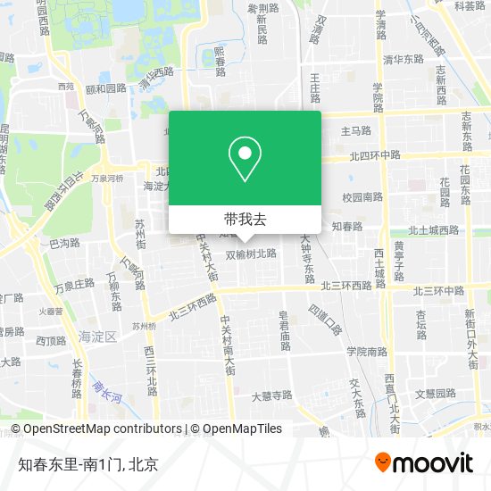 知春东里-南1门地图
