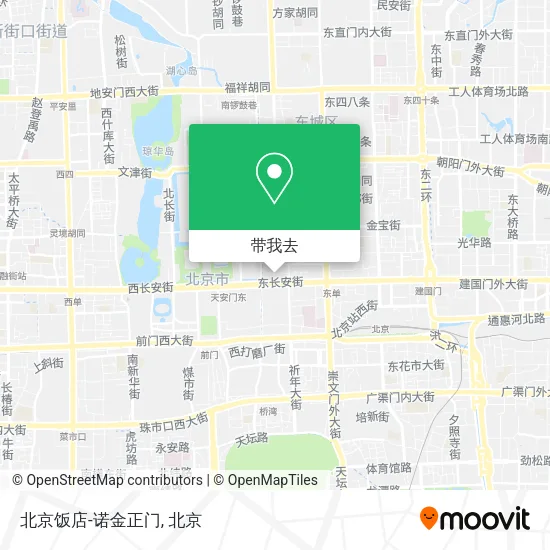 北京饭店-诺金正门地图