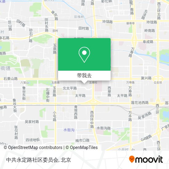 中共永定路社区委员会地图