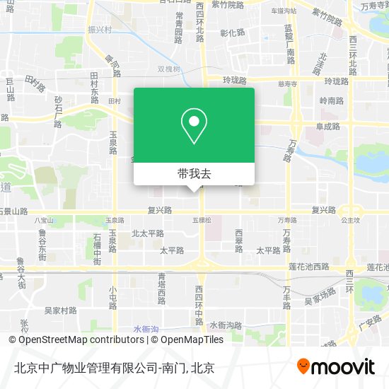 北京中广物业管理有限公司-南门地图