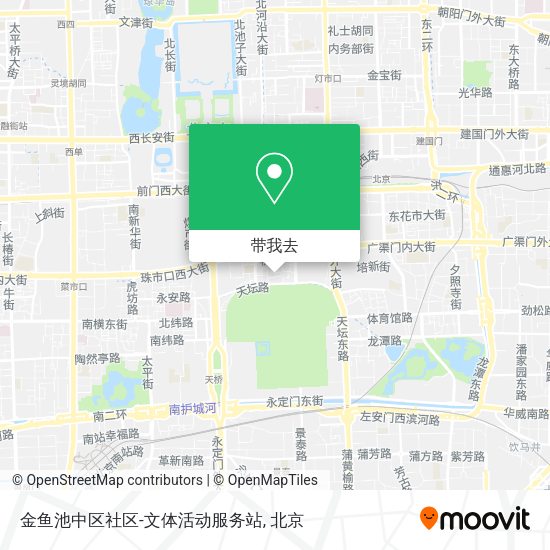 金鱼池中区社区-文体活动服务站地图