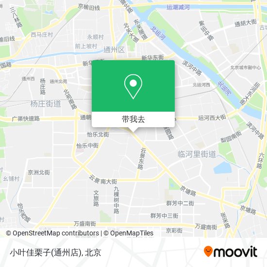 小叶佳栗子(通州店)地图