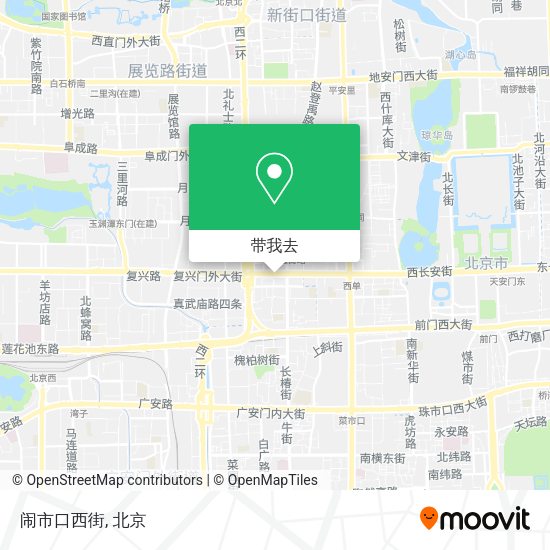 闹市口西街地图